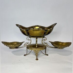 French Cast Bronze Centerpiece
 ~ sighed in India, Hand Made